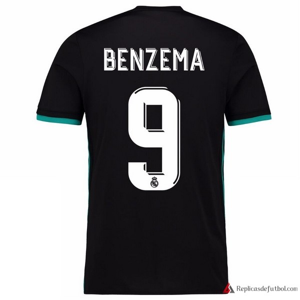 Camiseta Real Madrid Segunda equipación Benzema 2017-2018